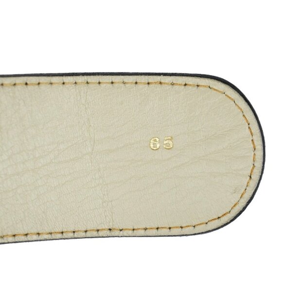 GUCCI GG Logo Interlocking Belt 65 Leather Beige GHW Made in Italy - Picture 11 of 14
